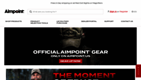 What Aimpoint.us website looked like in 2023 (1 year ago)