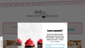 What Amyshealthybaking.com website looked like in 2023 (1 year ago)