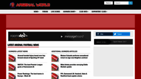 What Arsenal-world.co.uk website looked like in 2023 (1 year ago)