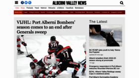 What Albernivalleynews.com website looked like in 2023 (2 years ago)