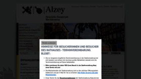 What Alzey.de website looked like in 2023 (1 year ago)
