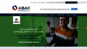 What Abac.org.br website looked like in 2023 (1 year ago)