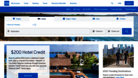 What Amextravel.com website looked like in 2023 (2 years ago)
