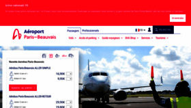 What Aeroportbeauvais.com website looked like in 2023 (1 year ago)