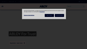 What Abloy.com website looked like in 2023 (1 year ago)
