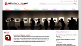What Arthistoricum.net website looked like in 2023 (1 year ago)