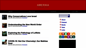 What Amerika.org website looked like in 2023 (1 year ago)