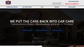 What Aamco.com website looked like in 2023 (1 year ago)