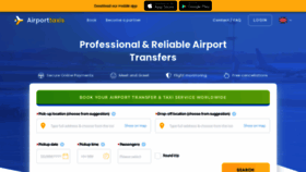 What Airporttaxis.com website looked like in 2023 (1 year ago)