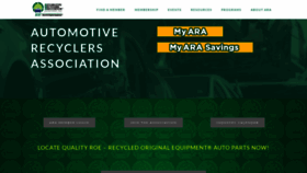 What A-r-a.org website looked like in 2023 (1 year ago)