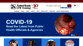 What Americancpr.com website looked like in 2023 (1 year ago)