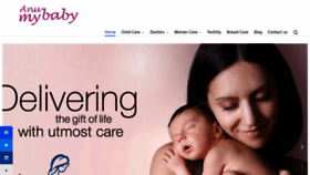 What Anumybaby.com website looked like in 2023 (1 year ago)