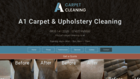 What A1-carpet-cleaning.co.uk website looked like in 2023 (1 year ago)