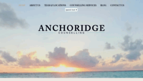 What Anchoridgecounselling.com website looked like in 2023 (1 year ago)