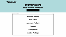 What Avanturist.org website looked like in 2023 (1 year ago)