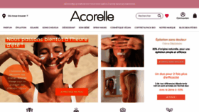 What Acorelle.fr website looked like in 2023 (1 year ago)