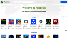 What Appbrain.com website looked like in 2023 (1 year ago)