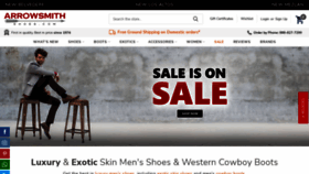 What Arrowsmithshoes.com website looked like in 2023 (1 year ago)