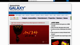 What Animationgalaxy.in website looked like in 2023 (1 year ago)