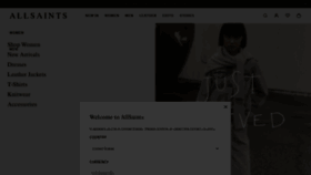 What Allsaints.eu website looked like in 2023 (1 year ago)