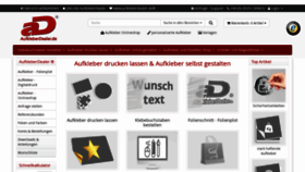 What Aufkleberdealer.de website looked like in 2023 (1 year ago)