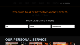 What Apexdetectiveagency.com website looked like in 2023 (1 year ago)