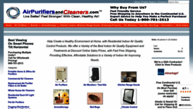 What Airpurifiersandcleaners.com website looked like in 2023 (1 year ago)