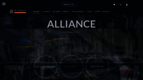 What Alliancepn.fr website looked like in 2023 (1 year ago)