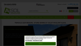 What Alsol.fr website looked like in 2023 (1 year ago)