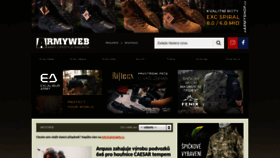 What Armyweb.cz website looked like in 2023 (1 year ago)