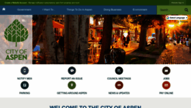 What Aspen.gov website looked like in 2023 (1 year ago)
