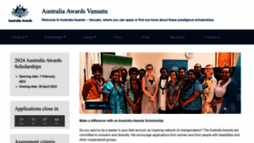 What Australiaawardsvanuatu.org website looked like in 2023 (1 year ago)