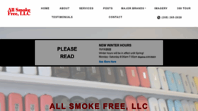 What Allsmokefreereviews.com website looked like in 2023 (1 year ago)