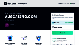 What Auscasino.com website looked like in 2023 (1 year ago)
