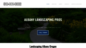 What Albanylandscapingpros.com website looked like in 2023 (1 year ago)