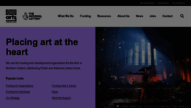 What Artscouncil-ni.org website looked like in 2023 (1 year ago)