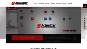 What Actualizer.pl website looked like in 2023 (1 year ago)