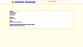 What Adelheids-webdesign.de website looked like in 2023 (1 year ago)