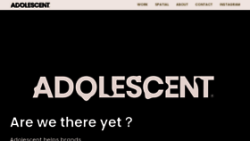 What Adolescent.tv website looked like in 2023 (1 year ago)