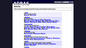 What Adras.com website looked like in 2023 (1 year ago)