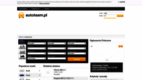 What Autoteam.pl website looked like in 2023 (1 year ago)