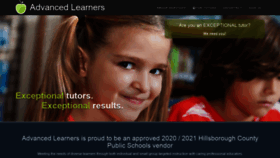 What Advancedlearners.com website looked like in 2023 (2 years ago)