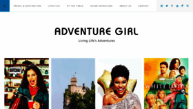 What Adventuregirl.com website looked like in 2023 (1 year ago)