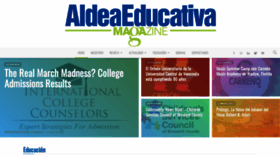 What Aldeaeducativa.com website looked like in 2023 (1 year ago)