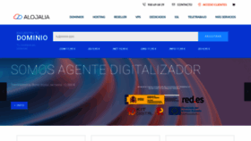 What Alojalia.com website looked like in 2023 (1 year ago)