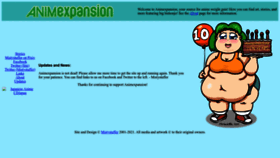 What Animexpansion.com website looked like in 2023 (1 year ago)
