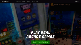 What Arcadeonline.com website looked like in 2023 (1 year ago)