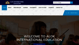 What Alokinternational.com website looked like in 2023 (1 year ago)