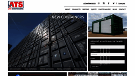 What Atscontainers.com website looked like in 2023 (1 year ago)