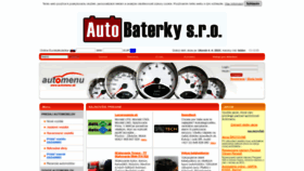What Automenu.sk website looked like in 2023 (1 year ago)
